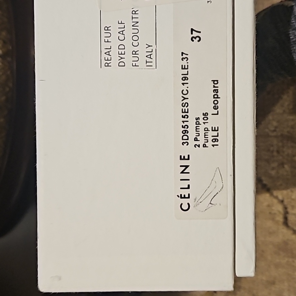 Céline Very Rare Phoebe Philo Old Céline Pony Hair Leopard Heels